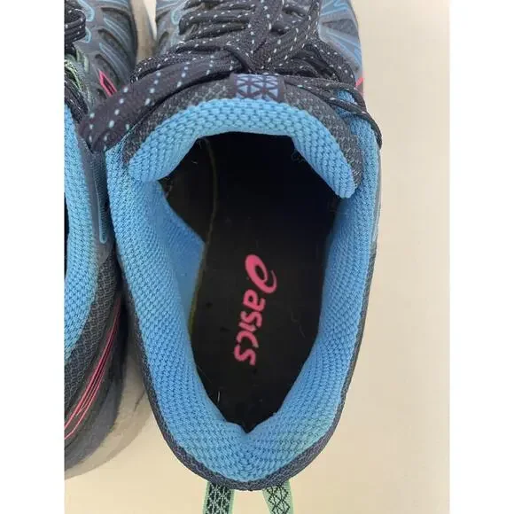 Women's Asics Gel Venture 7 Running Sneakers Size 8.5 Blue/Gray/Pink-Gently Used - Picture 12 of 12